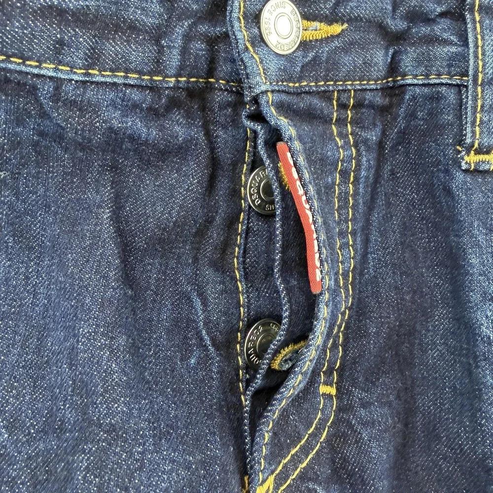 Dsquared2 Jeans Mens 36x34 50 Slim Dark Wash Skinny Denim Pants Italy S71LB0334